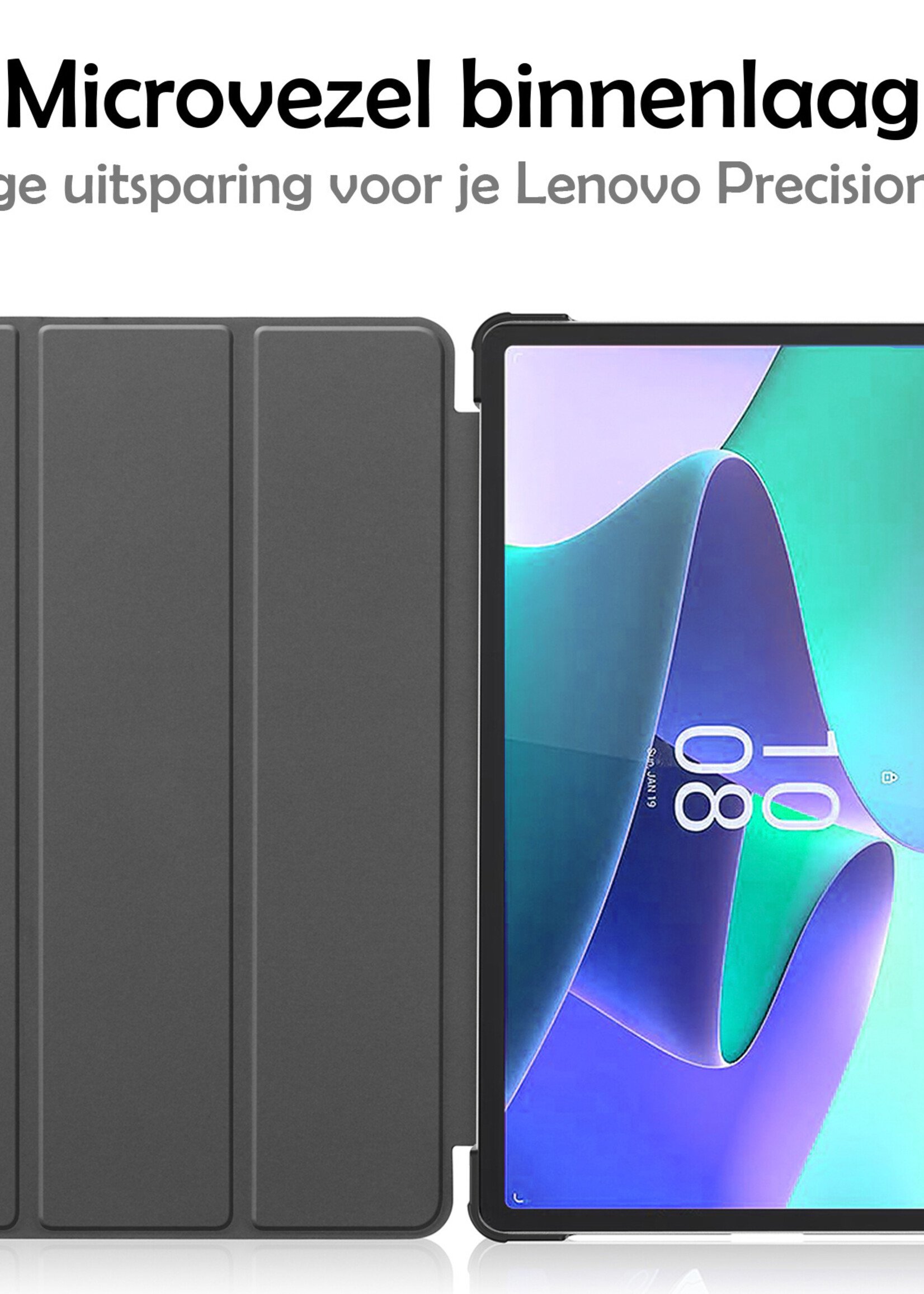 LUQ Hoes Geschikt voor Lenovo Tab P11 Pro Hoes Luxe Hoesje Case Met Uitsparing Geschikt voor Lenovo Pen - Hoesje Geschikt voor Lenovo Tab P11 Pro Hoes Cover - Bloesem