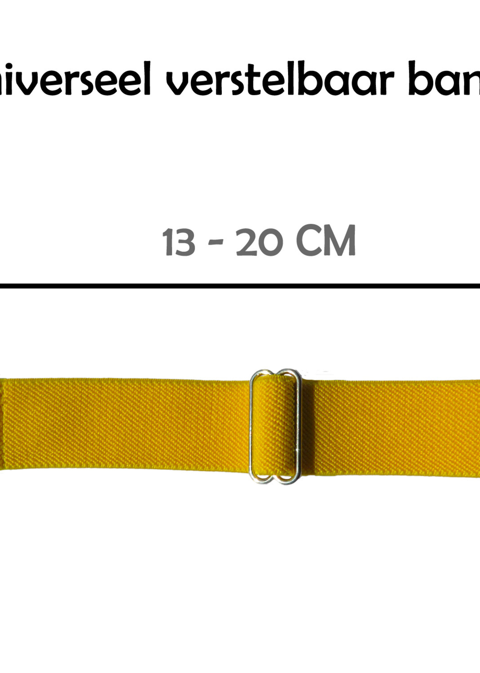 LUQ Horloge Bandje Geschikt voor Apple Watch 38/40/41 mm Bandje Nylon Polsband - Stoffen Bandje Geschikt voor Apple Watch 1-8 / SE (38/40/41 mm) Bandje - Geel