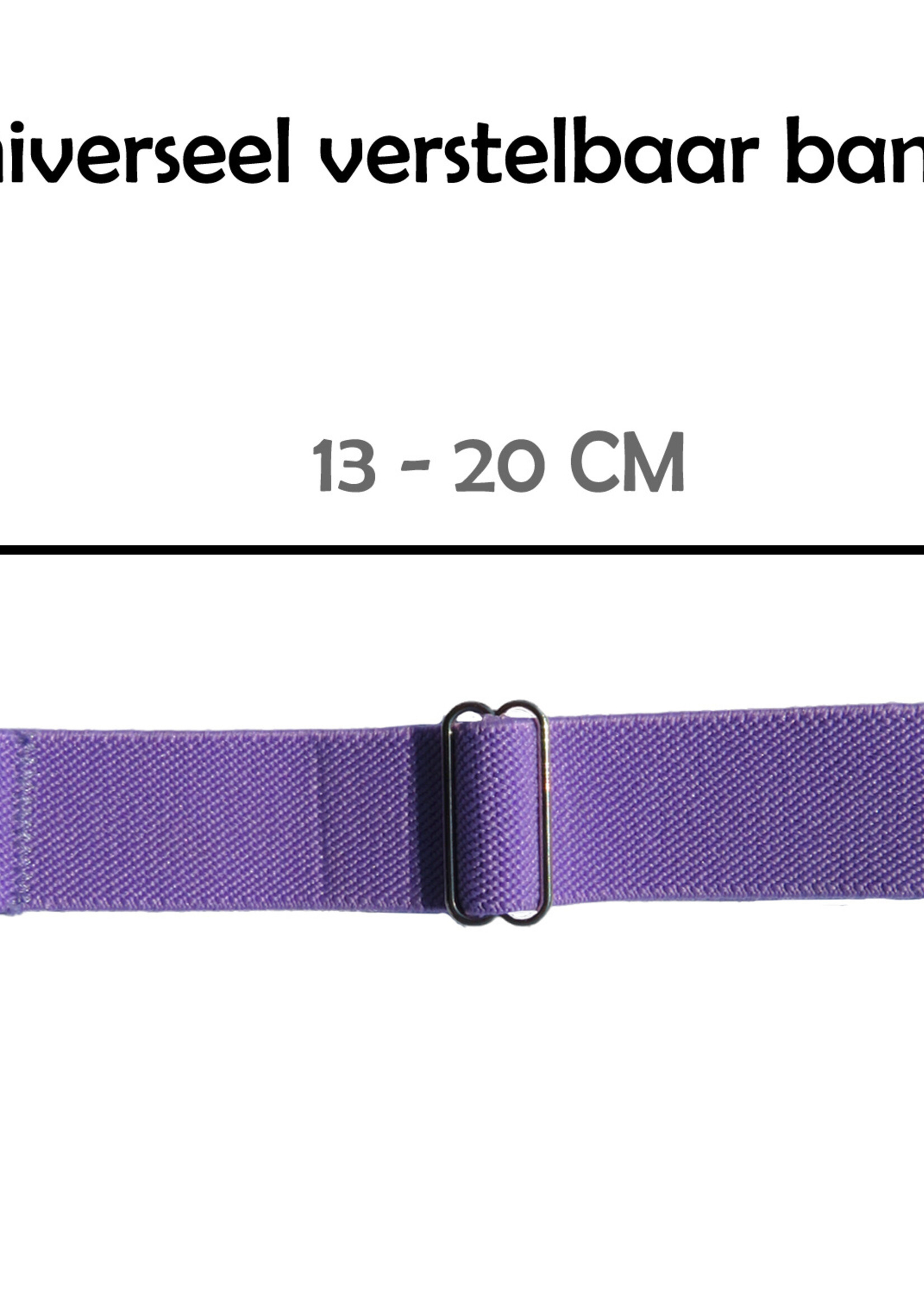 LUQ Horloge Bandje Geschikt voor Apple Watch 38/40/41 mm Bandje Nylon Polsband - Stoffen Bandje Geschikt voor Apple Watch 1-8 / SE (38/40/41 mm) Bandje - Lila