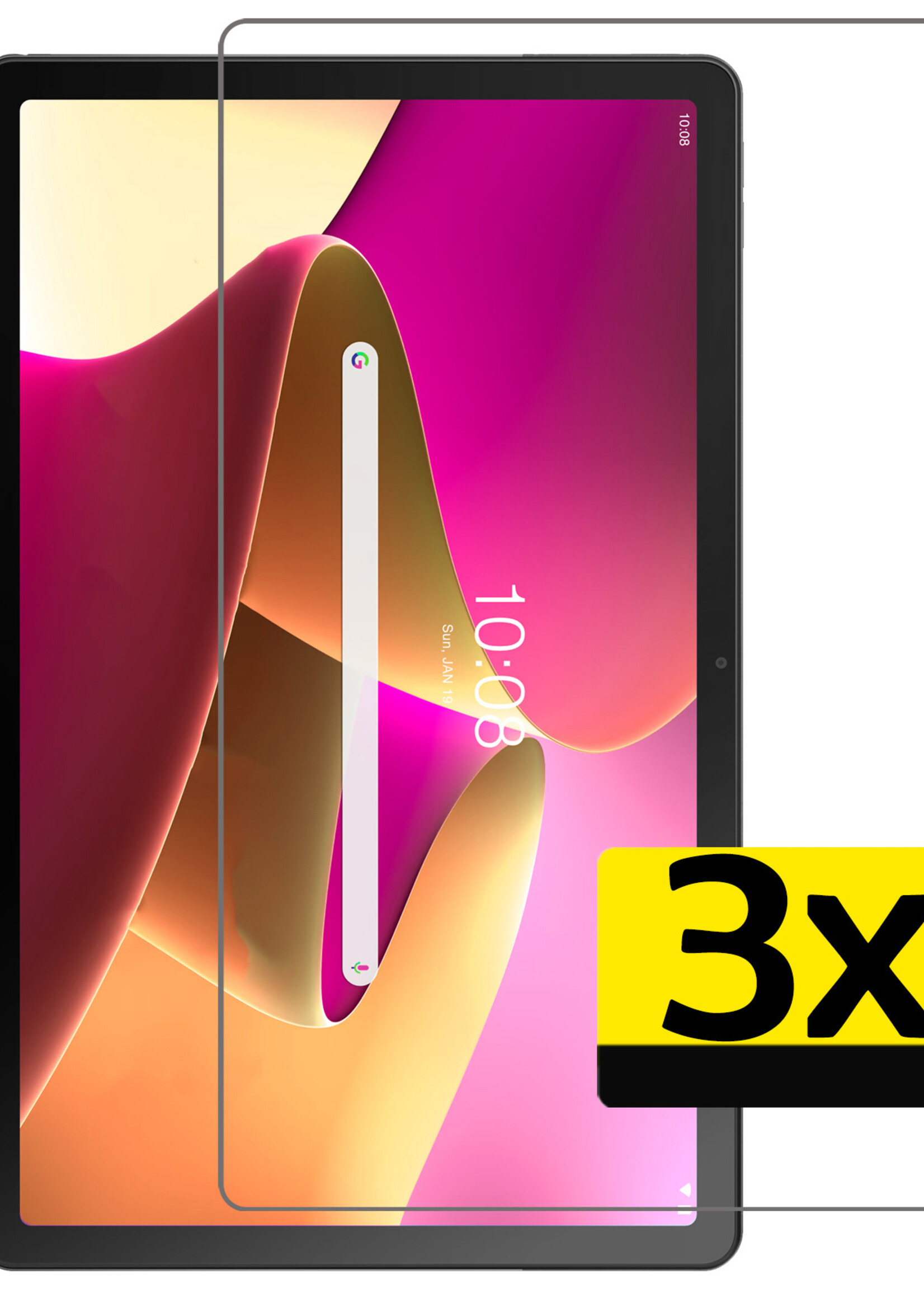 LUQ Screenprotector Geschikt voor Lenovo Tab M10 Plus 3rd Gen Screenprotector Bescherm Glas Tempered Glass Screen Protector - Screen Protector Geschikt voor Lenovo Tab M10 Plus 3rd Gen Screenprotector - 3 Stuks