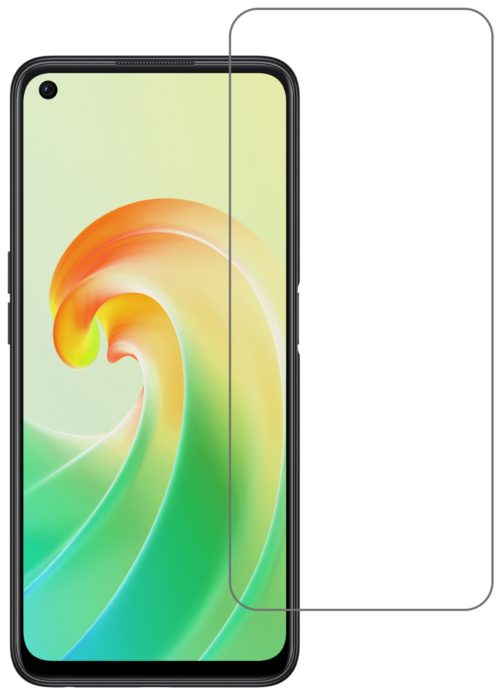 LUQ Screenprotector Geschikt voor OPPO A76 Screenprotector Beschermglas Gehard Glas - Screenprotector Geschikt voor OPPO A76 Screenprotector Glas