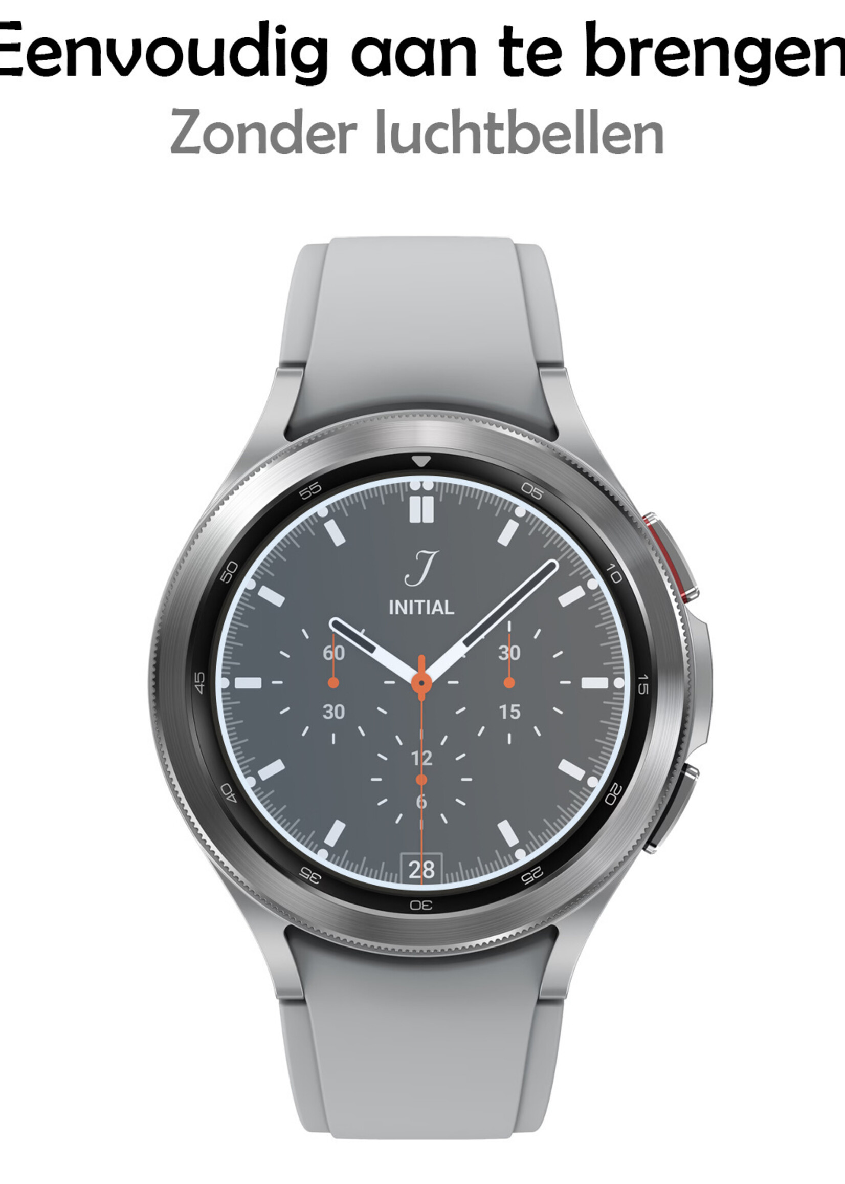 LUQ Screenprotector Geschikt voor Samsung Galaxy Watch 4 Classic 42 mm Screenprotector Bescherm Glas Screen Protector - Screenprotector Geschikt voor Samsung Watch 4 Classic (42 mm) Gehard Glas - 2 Stuks