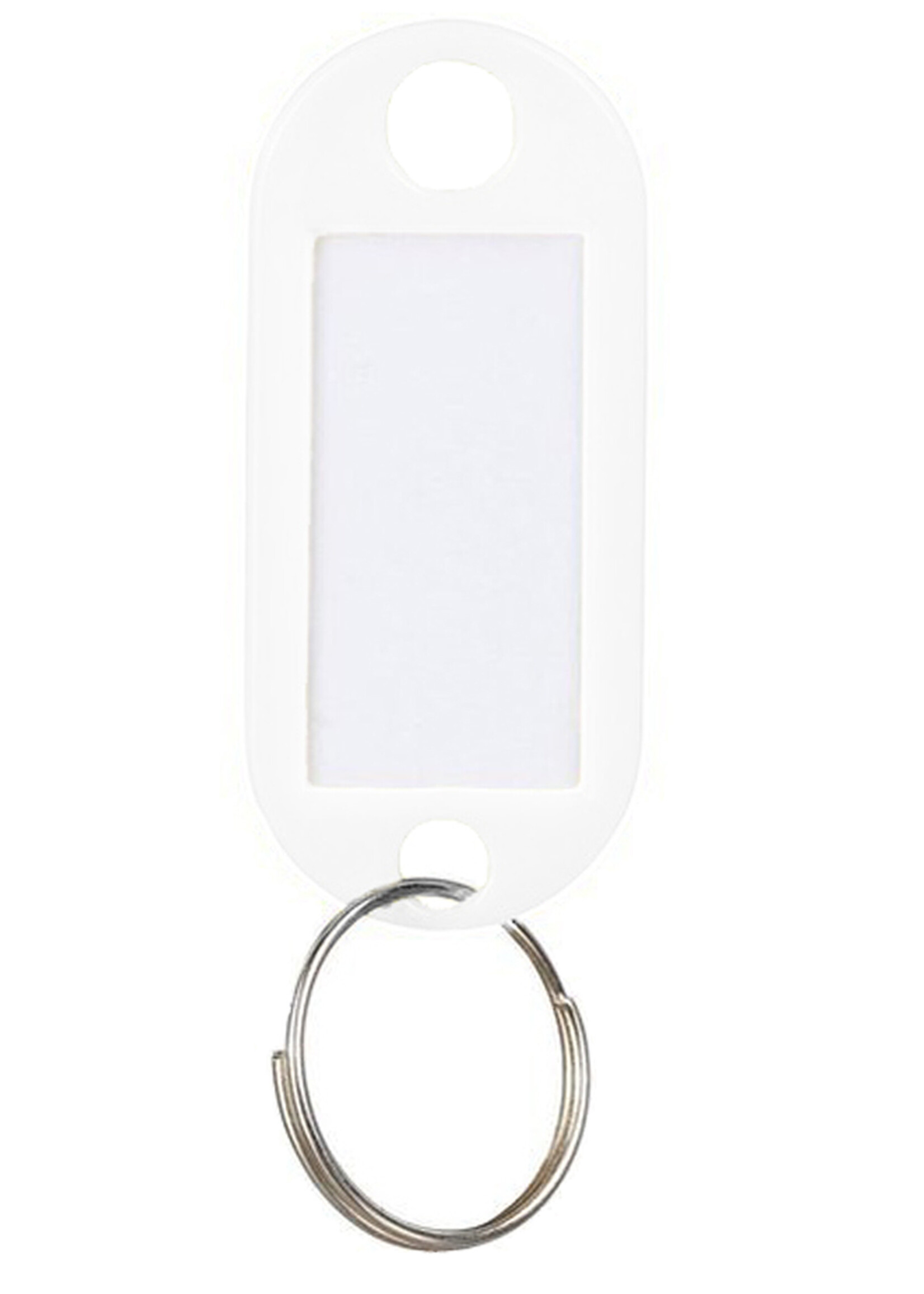 LUQ Sleutellabels Label Sleutel Sleutelhanger Gekleurde Bagagelabel Sleutelhanger Reislabel - Wit - 50 Stuks