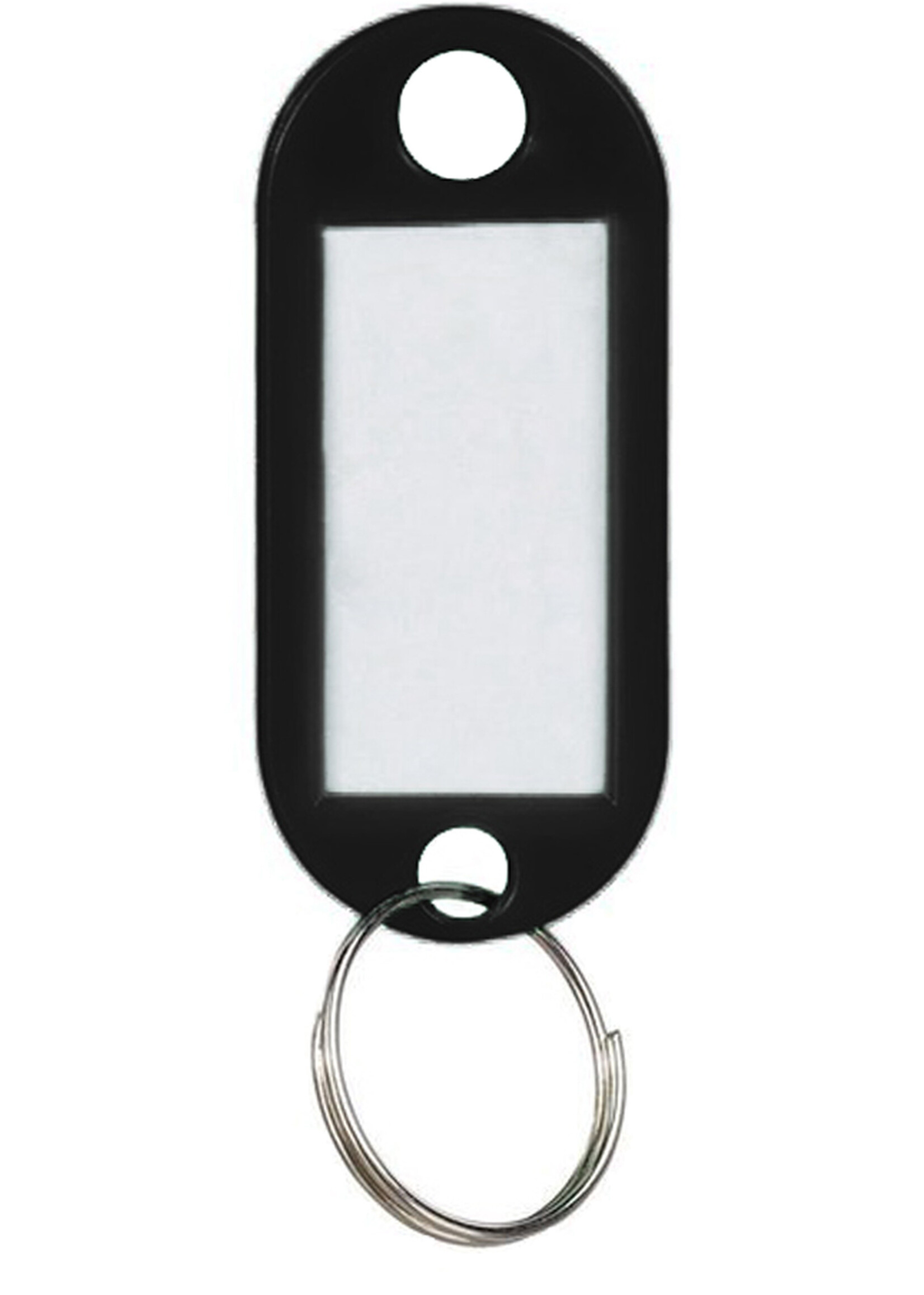 LUQ Sleutellabels Label Sleutel Sleutelhanger Gekleurde Bagagelabel Sleutelhanger Reislabel - Zwart - 5 Stuks