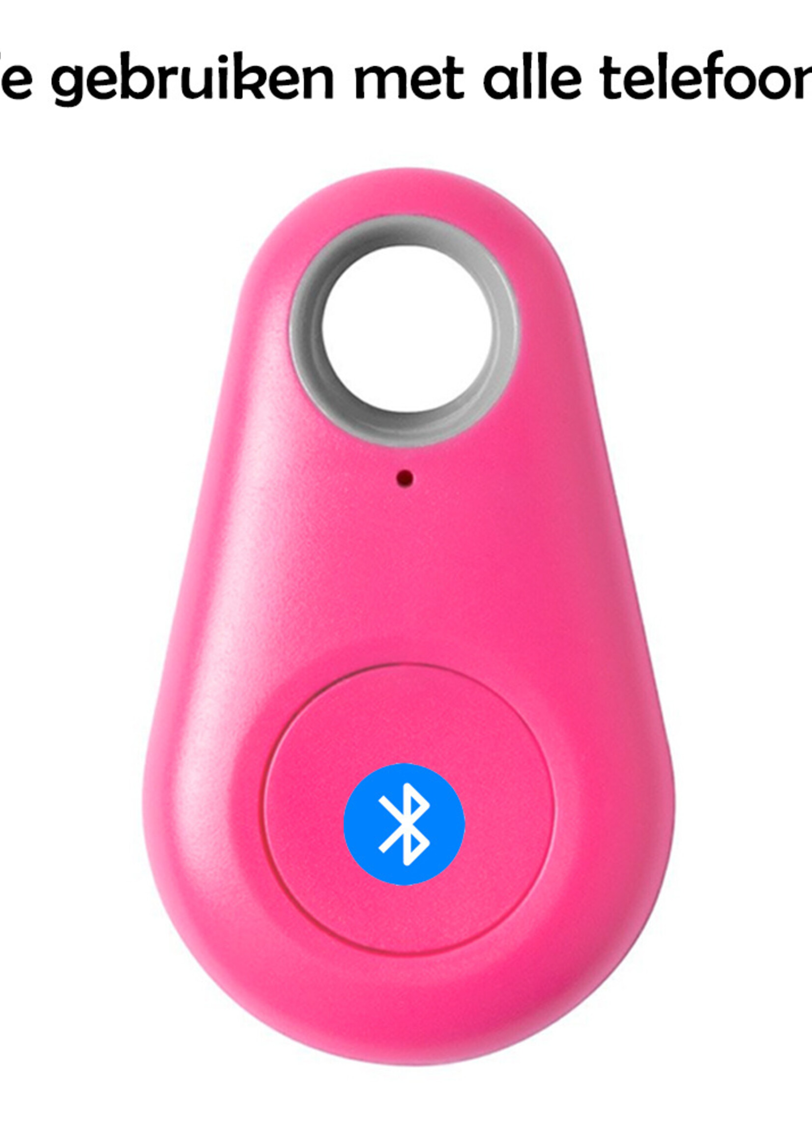 LUQ Keyfinder Sleutelvinder Bluetooth Sleutel Tracer Keyfinder Voor Sleutels Sleutelzoeker - Roze
