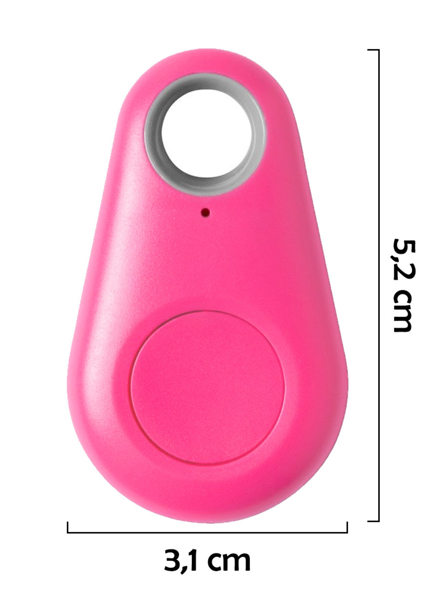 LUQ Keyfinder Sleutelvinder Bluetooth Sleutel Tracer Keyfinder Voor Sleutels Sleutelzoeker - Roze