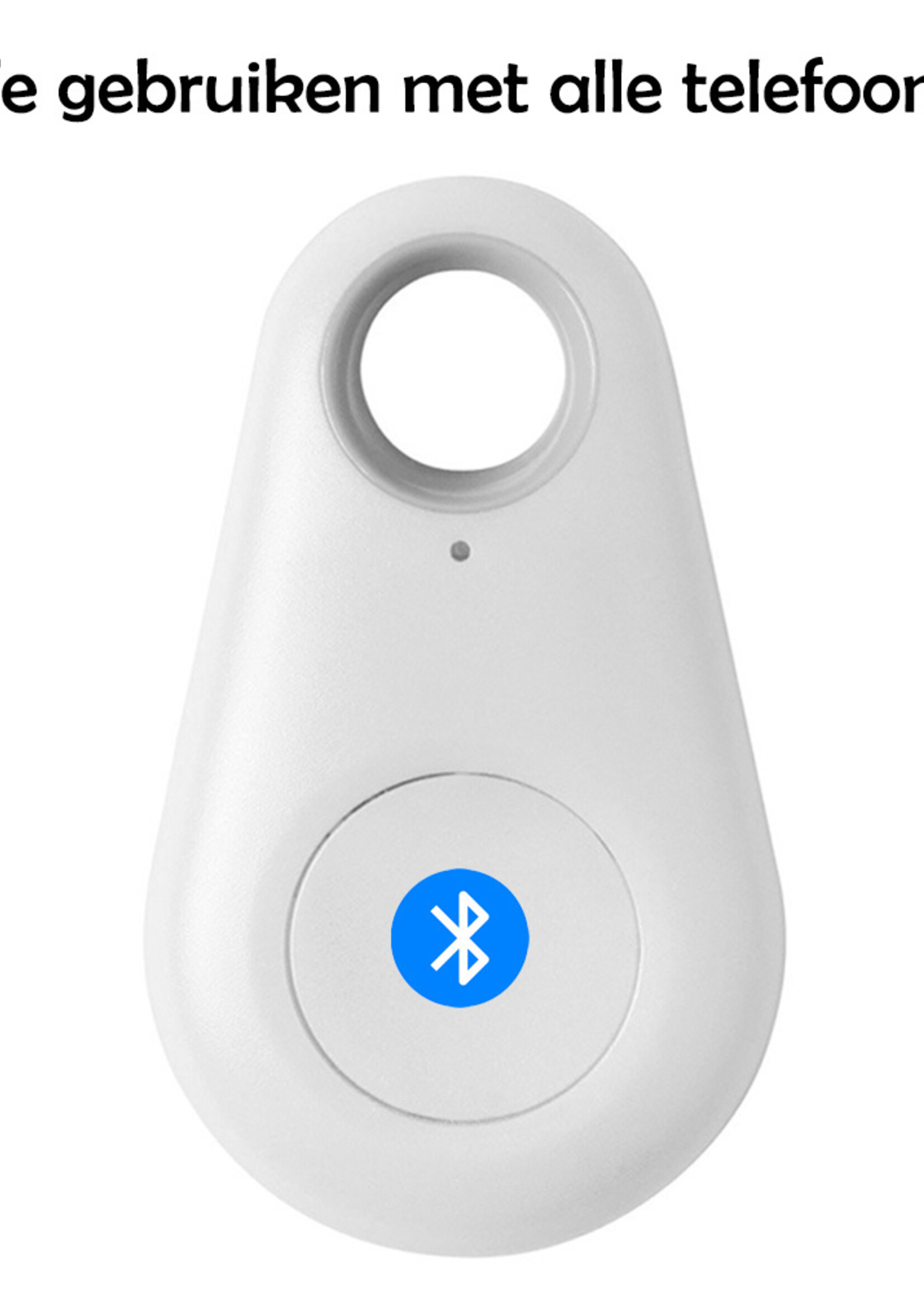 LUQ Keyfinder Sleutelvinder Bluetooth Sleutel Tracer Keyfinder Voor Sleutels Sleutelzoeker - Wit