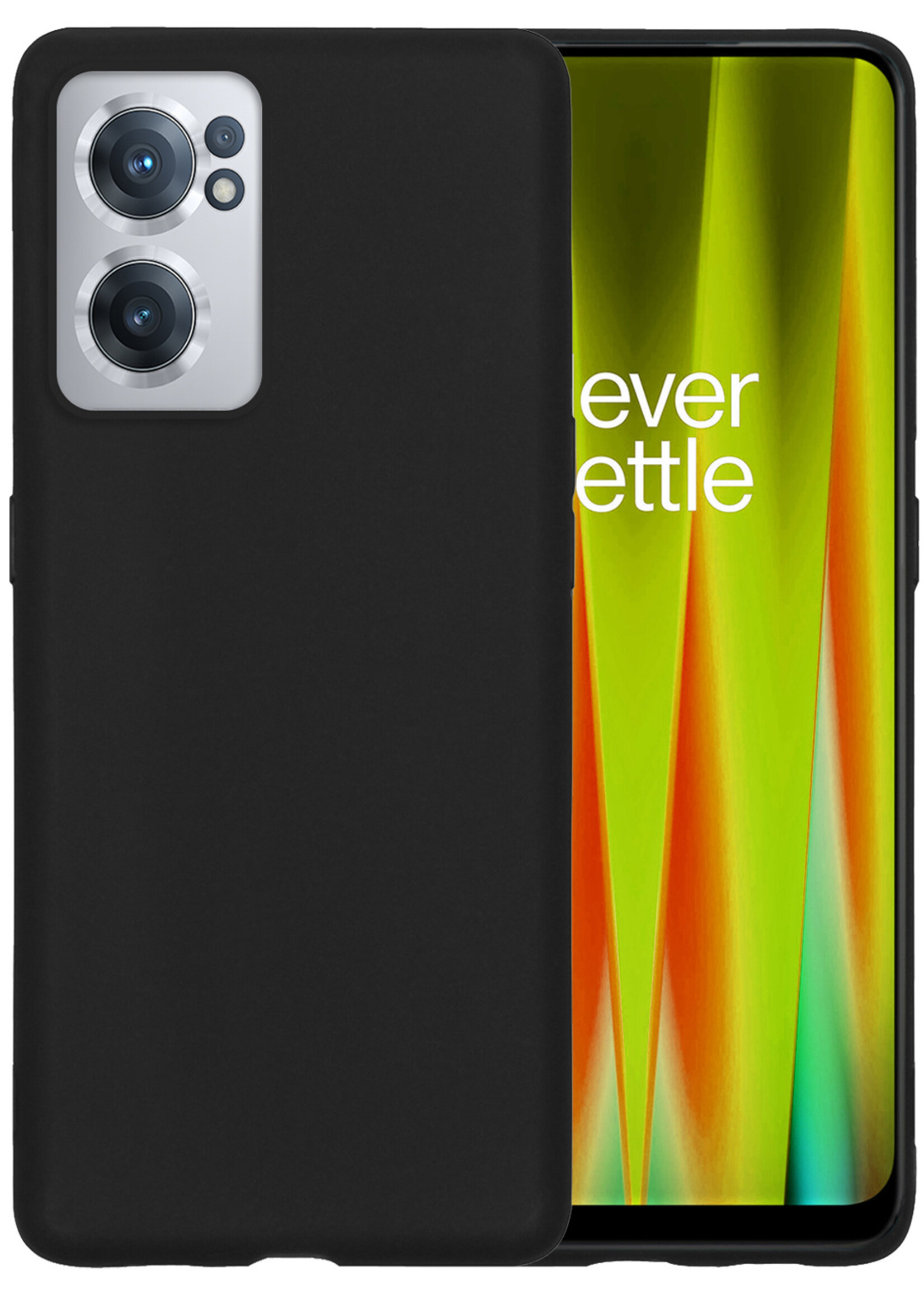 LUQ Hoesje Geschikt voor OnePlus Nord CE 2 Hoesje Siliconen Case - Hoes Geschikt voor OnePlus Nord CE 2 Hoes Siliconen - Zwart