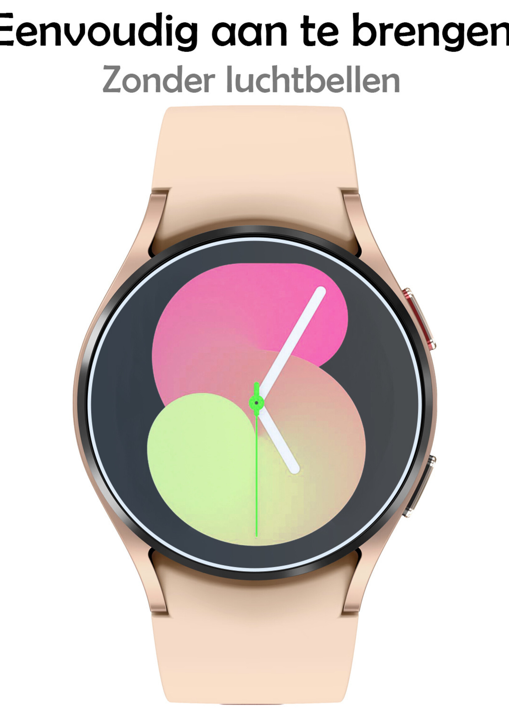 LUQ Screenprotector Geschikt voor Samsung Watch 5 40 mm Screenprotector Bescherm Glas Screen Protector - Screenprotector Geschikt voor Samsung Galaxy Watch 5 (40 mm) Gehard Glas