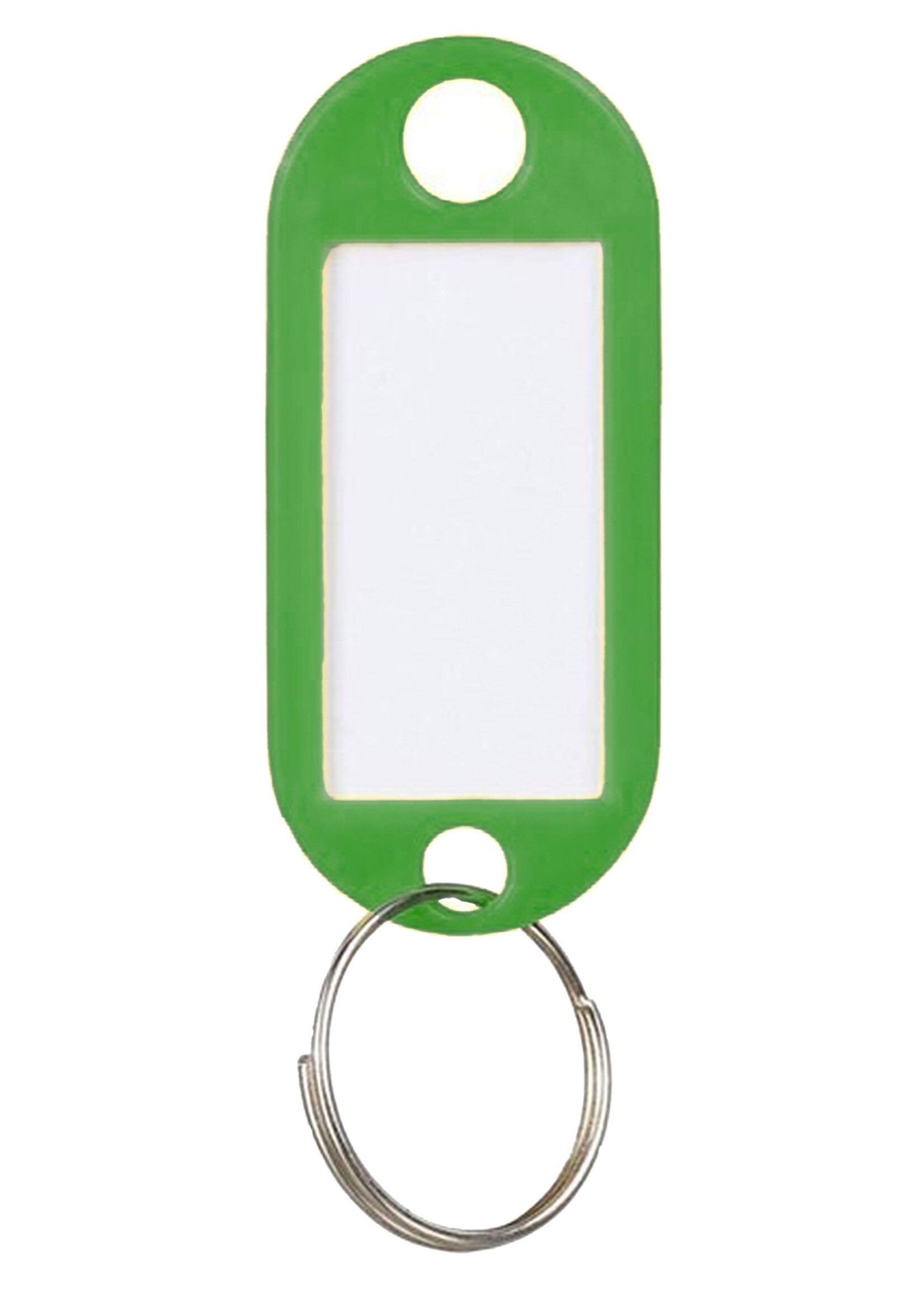 LUQ Sleutellabels Label Sleutel Sleutelhanger Gekleurde Bagagelabel Sleutelhanger Reislabel - Groen - 5 Stuks
