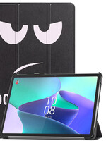 LUQ LUQ Lenovo Tab P11 Pro (2e Gen) Hoesje Met Uitsparing Apple Pencil - Don't Touch Me