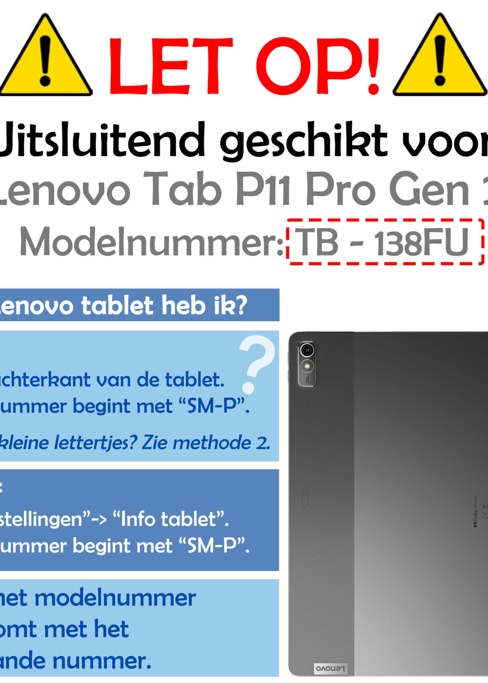 LUQ Hoes Geschikt voor Lenovo Tab P11 Pro Hoes Luxe Hoesje Case Met Uitsparing Geschikt voor Lenovo Pen Met Screenprotector - Hoesje Geschikt voor Lenovo Tab P11 Pro Hoes Cover - Eenhoorn