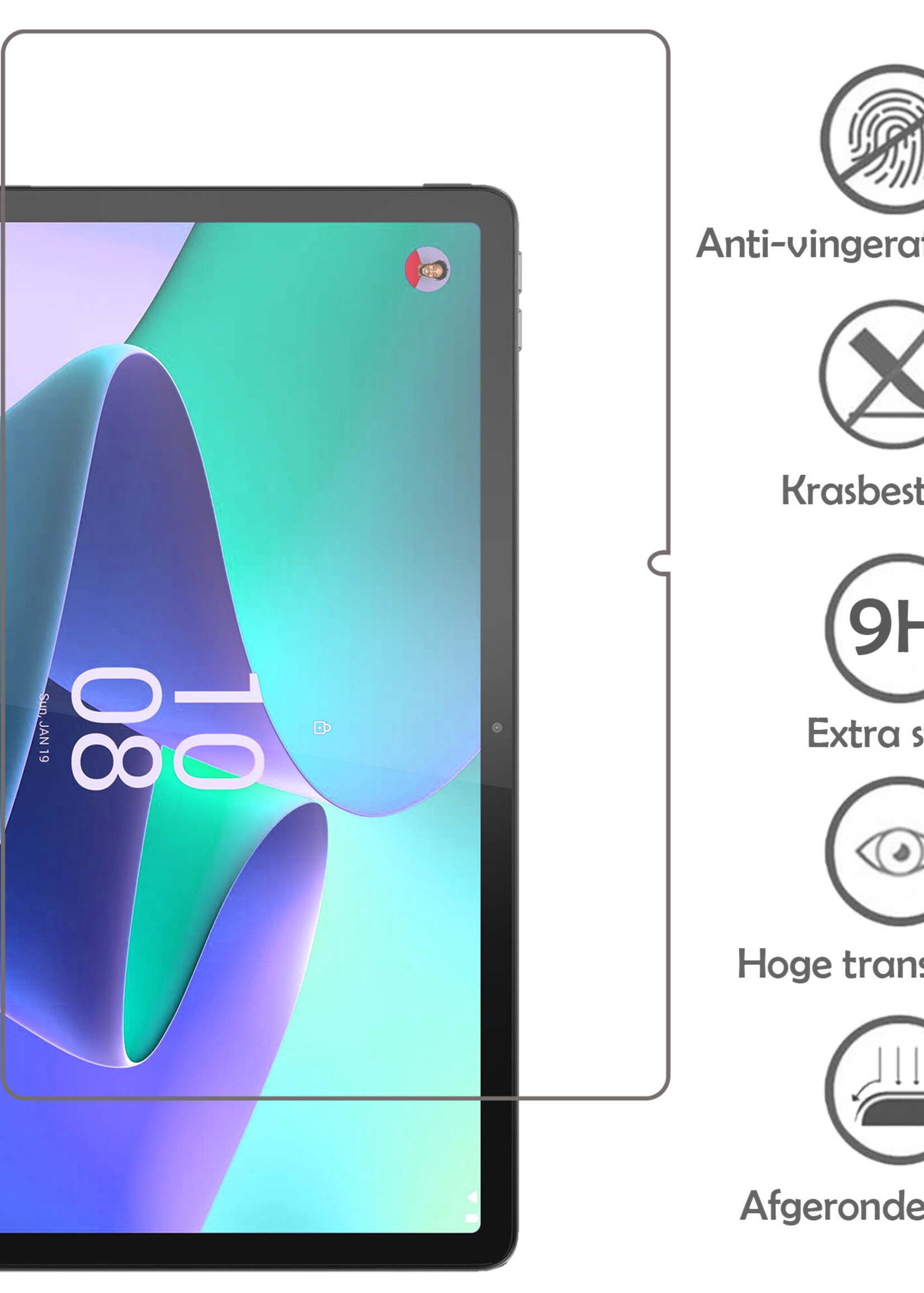 LUQ Hoes Geschikt voor Lenovo Tab P11 Pro Hoes Luxe Hoesje Case Met Uitsparing Geschikt voor Lenovo Pen Met Screenprotector - Hoesje Geschikt voor Lenovo Tab P11 Pro Hoes Cover - Galaxy