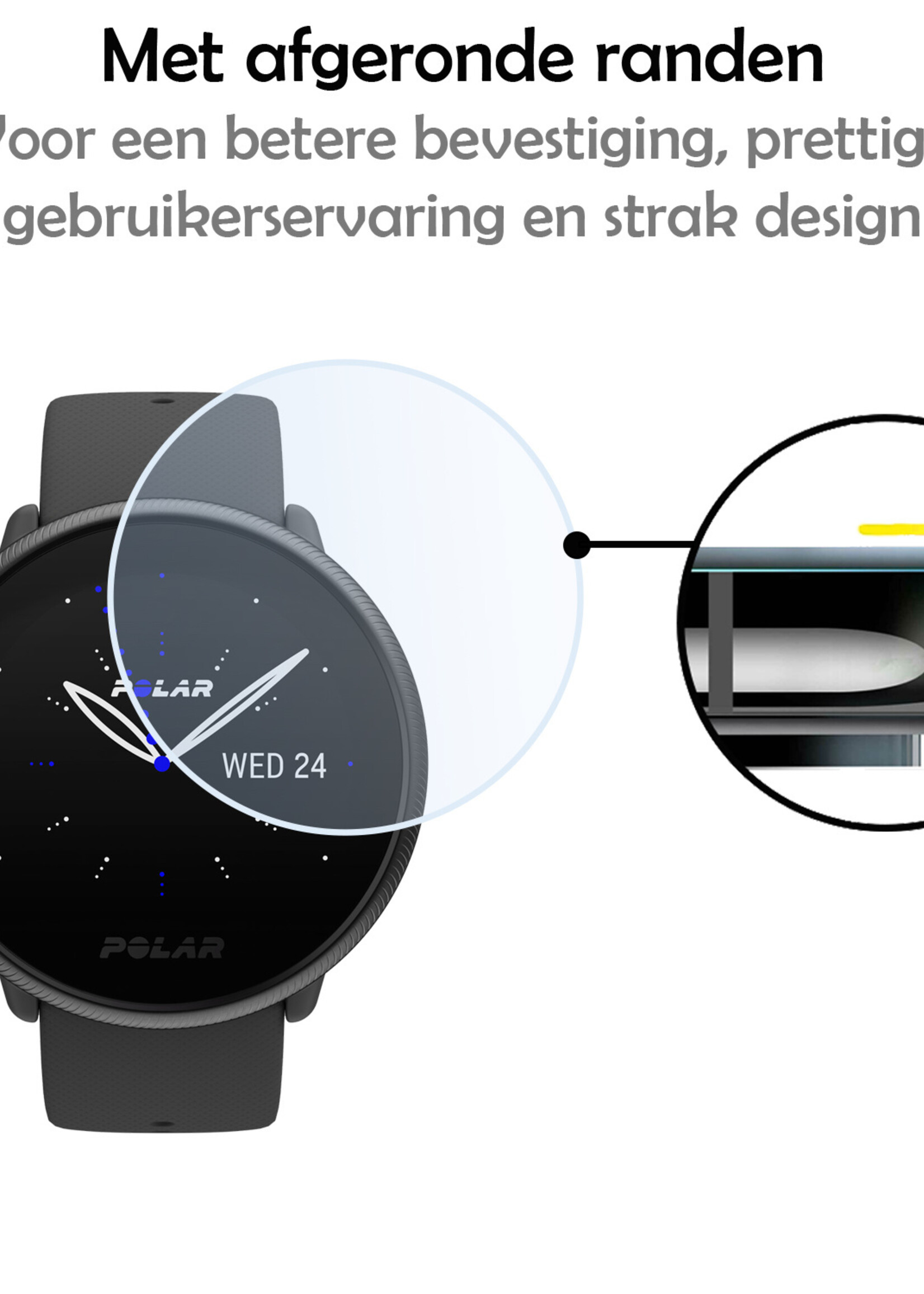 LUQ Screenprotector Geschikt voor Polar Ignite 2 Screenprotector Bescherm Glas Screen Protector - Screenprotector Geschikt voor Polar Ignite 2 Gehard Glas