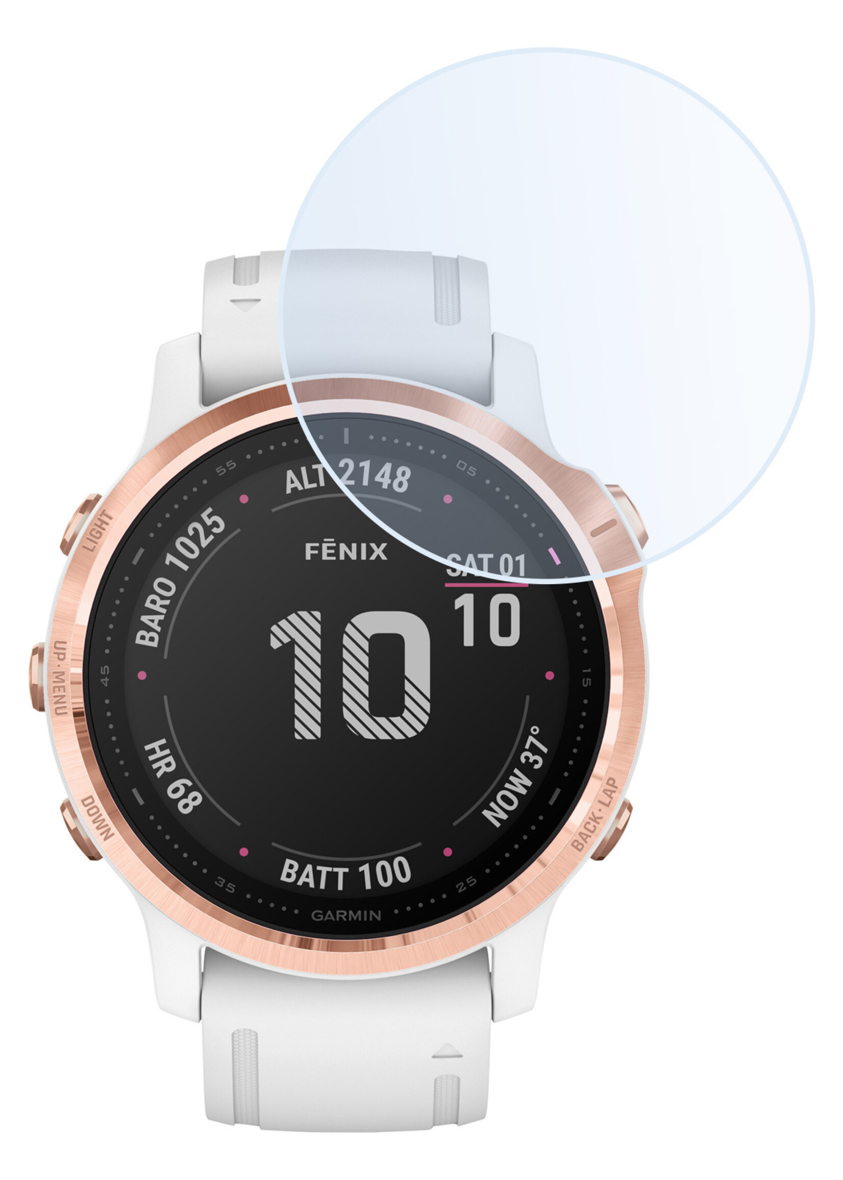 LUQ Screenprotector Geschikt voor Garmin Fenix 6s Pro Screenprotector Bescherm Glas Screen Protector - Screenprotector Geschikt voor Garmin Fenix 6s Pro Gehard Glas