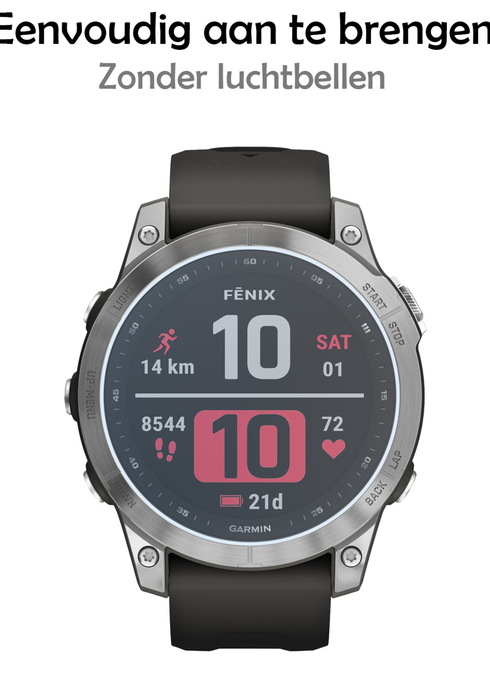 LUQ Screenprotector Geschikt voor Garmin Fenix 7 Screenprotector Bescherm Glas Screen Protector - Screenprotector Geschikt voor Garmin Fenix 7 Gehard Glas