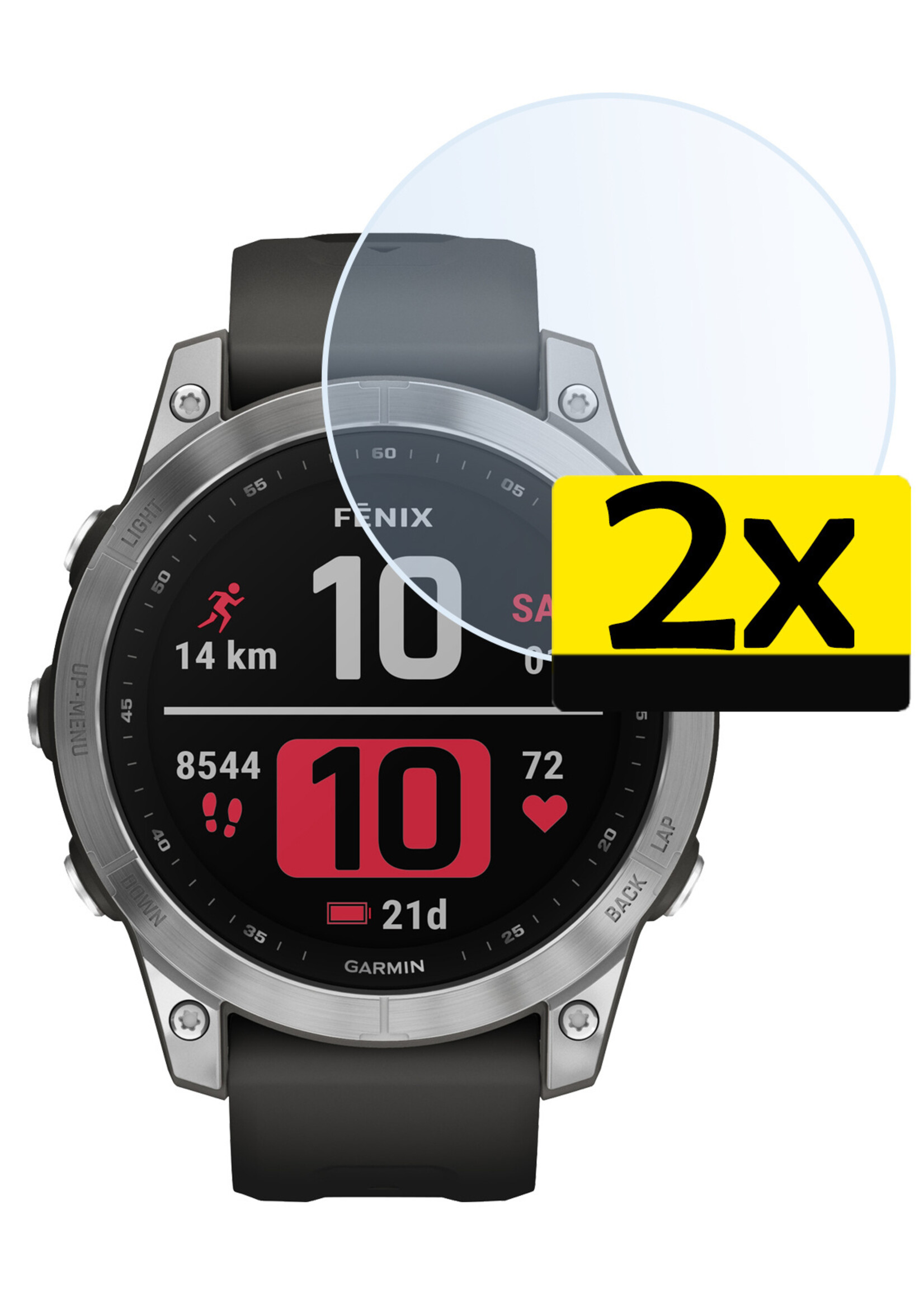 LUQ Screenprotector Geschikt voor Garmin Fenix 7 Screenprotector Bescherm Glas Screen Protector - Screenprotector Geschikt voor Garmin Fenix 7 Gehard Glas - 2 Stuks