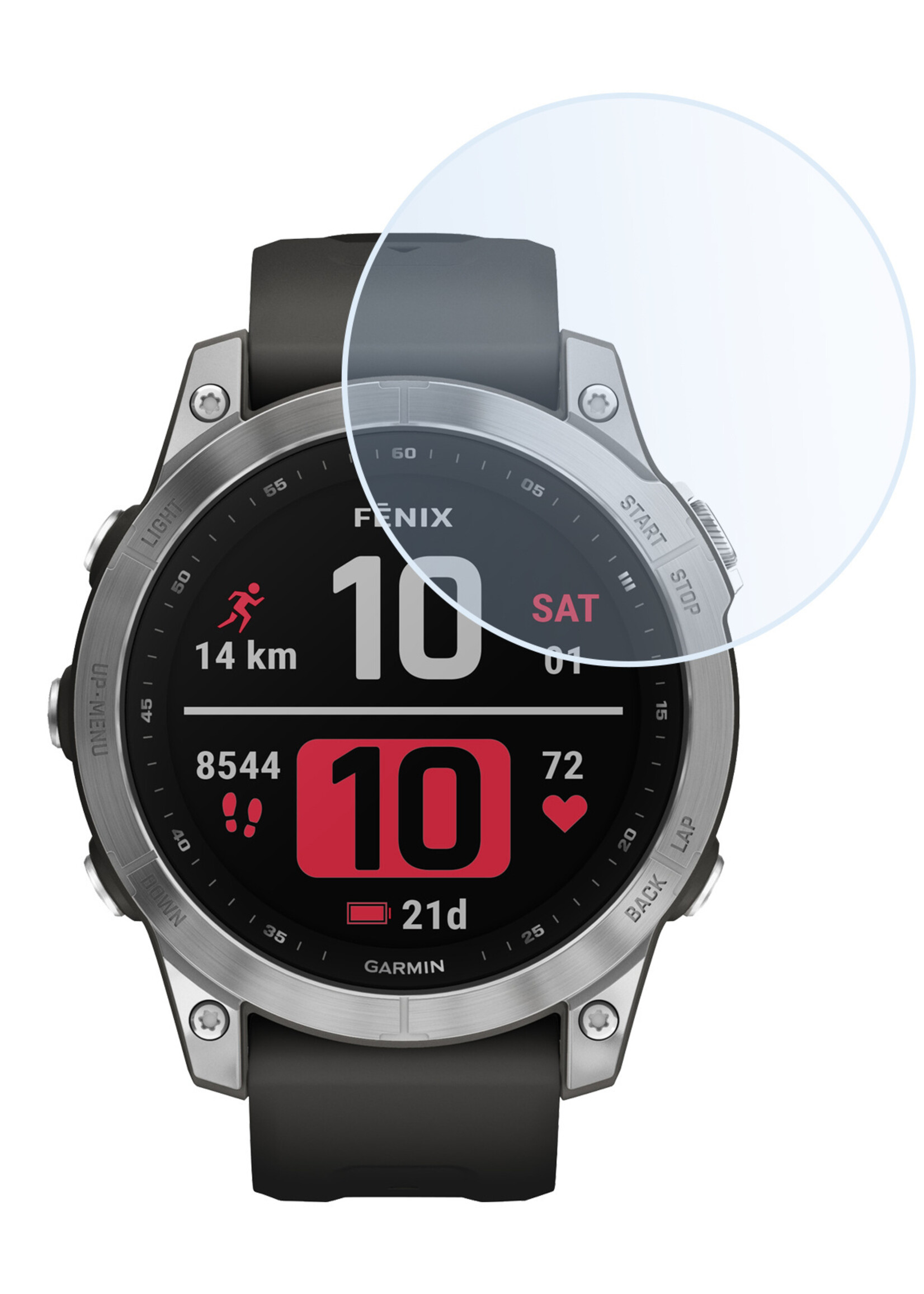 LUQ Screenprotector Geschikt voor Garmin Fenix 7X Screenprotector Bescherm Glas Screen Protector - Screenprotector Geschikt voor Garmin Fenix 7X Gehard Glas