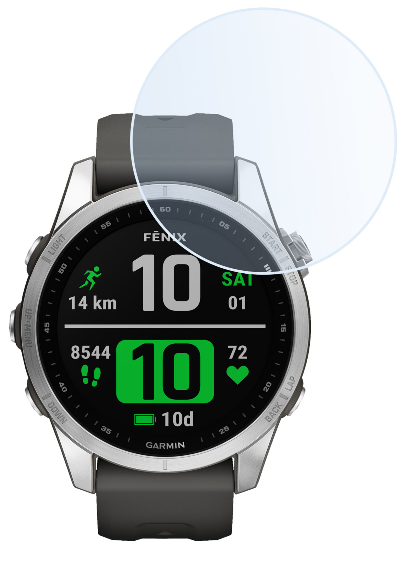 LUQ Screenprotector Geschikt voor Garmin Fenix 7S Screenprotector Bescherm Glas Screen Protector - Screenprotector Geschikt voor Garmin Fenix 7S Gehard Glas