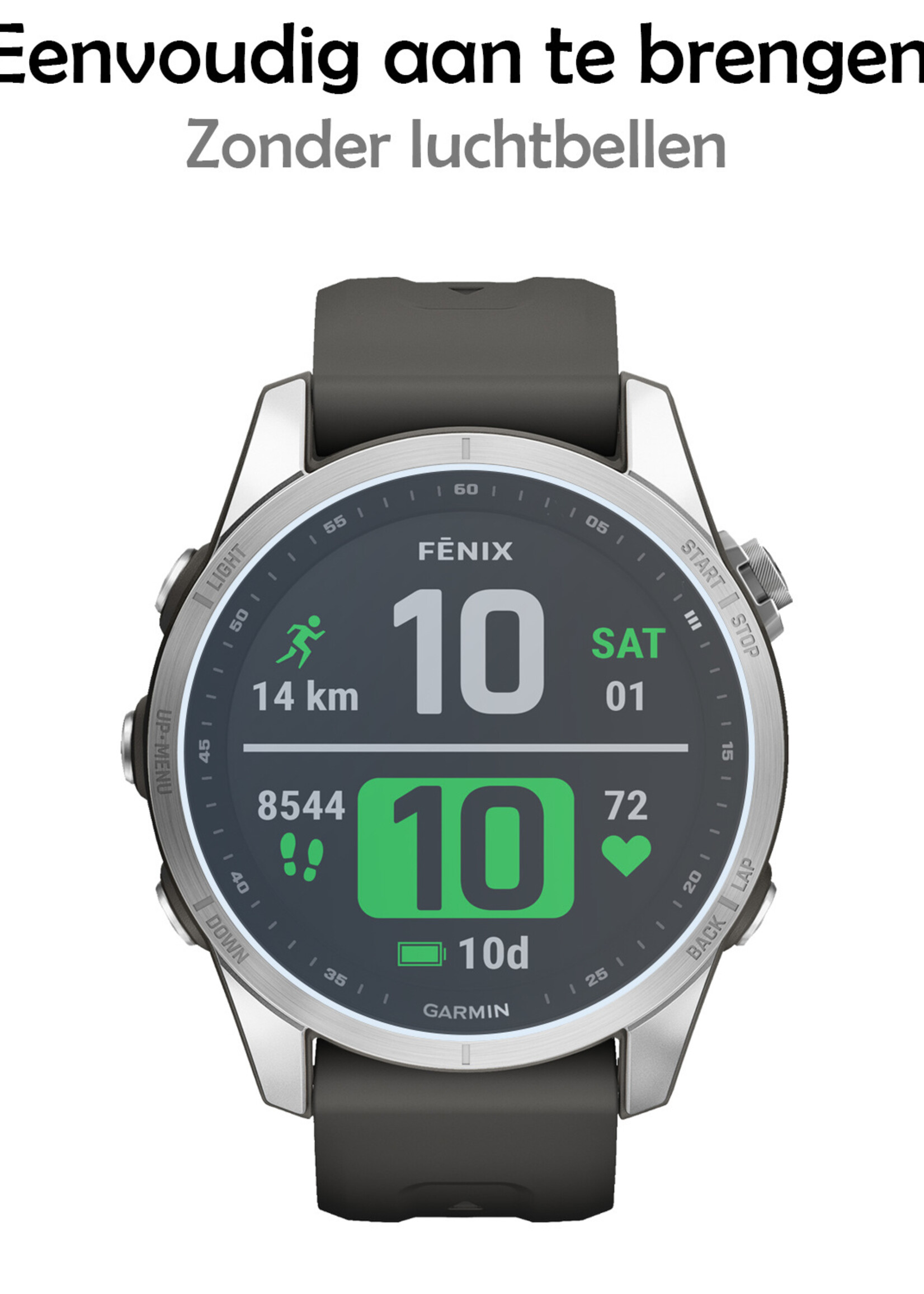 LUQ Screenprotector Geschikt voor Garmin Fenix 7S Screenprotector Bescherm Glas Screen Protector - Screenprotector Geschikt voor Garmin Fenix 7S Gehard Glas