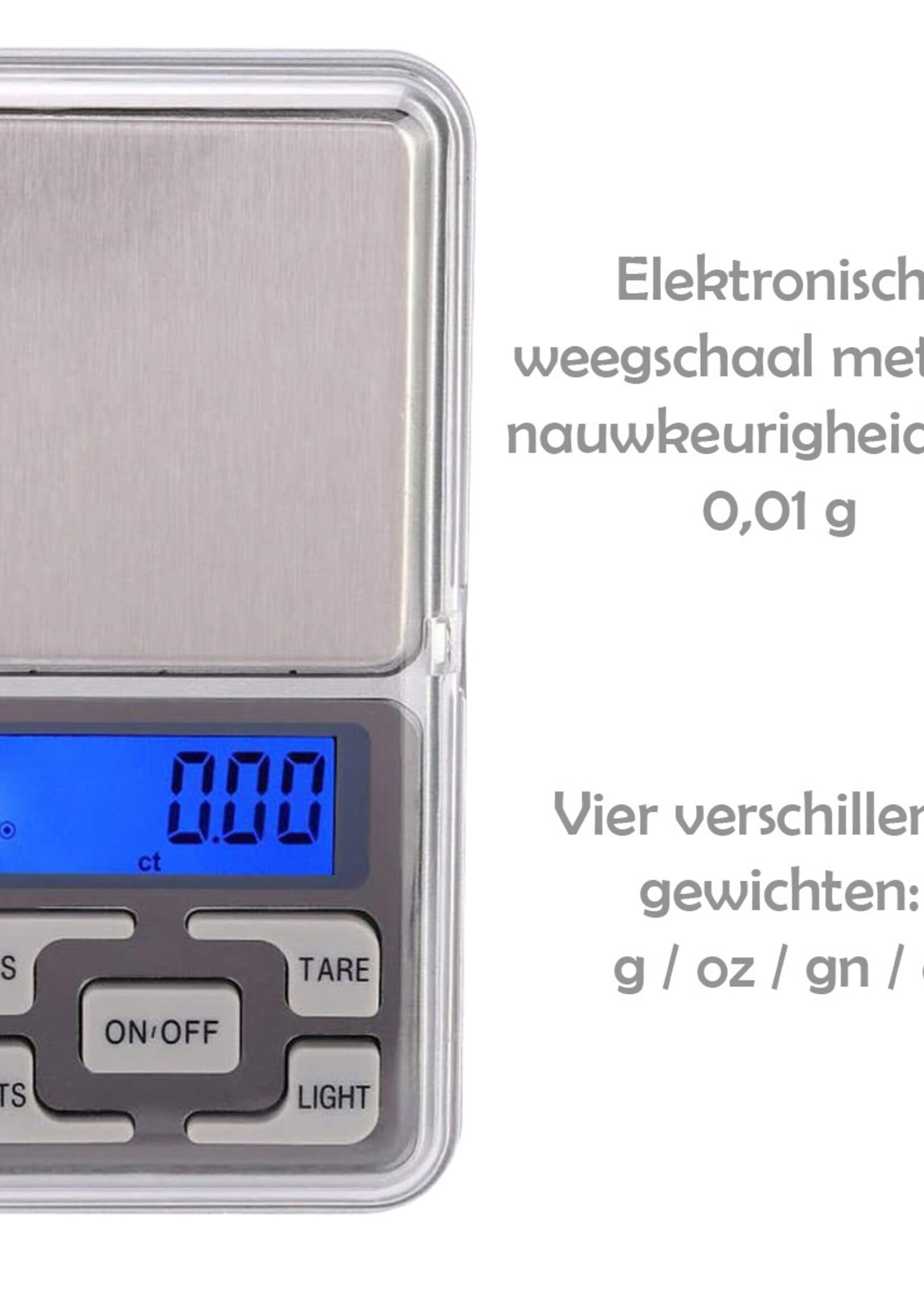 LUQ Precisie Keukenweegschaal Digitaal Pocket Weegschaal 0,01 - 200 gram