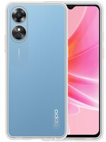 LUQ OPPO A17 Hoesje Siliconen - Transparant