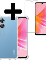 LUQ LUQ OPPO A17 Hoesje Shockproof Met Screenprotector