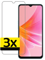 LUQ LUQ OPPO A57 Screenprotector Glas - 3 PACK