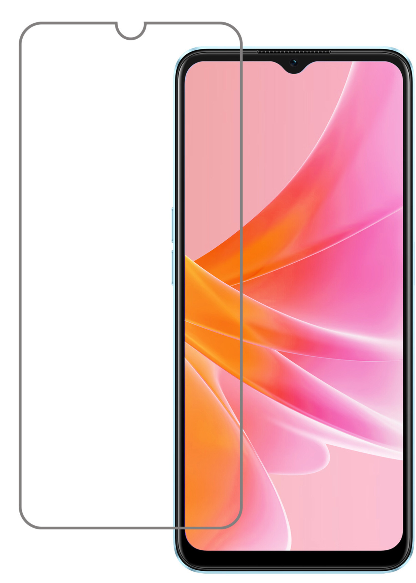 LUQ Screenprotector Geschikt voor OPPO A57s Screenprotector Beschermglas Gehard Glas - Screenprotector Geschikt voor OPPO A57s Screenprotector Glas