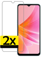 LUQ LUQ OPPO A57s Screenprotector Glas - 2 PACK