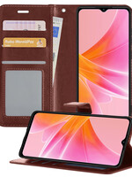 LUQ LUQ OPPO A17 Hoesje Bookcase - Bruin