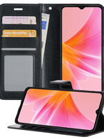 LUQ LUQ OPPO A17 Hoesje Bookcase - Zwart