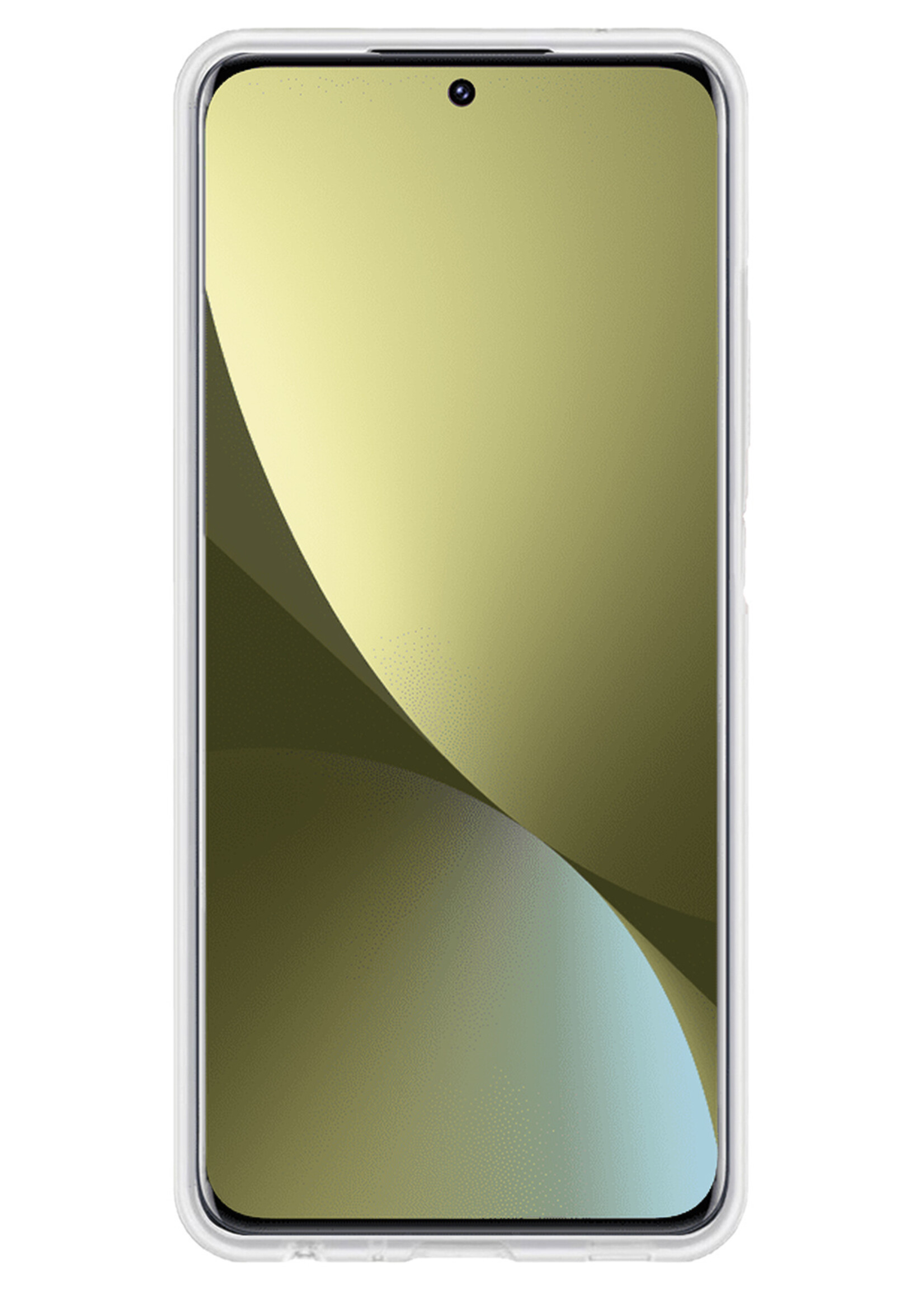 LUQ Hoesje Geschikt voor Xiaomi 12 Hoesje Siliconen Case Met 2x Screenprotector - Hoes Geschikt voor Xiaomi 12 Hoes Siliconen - Transparant