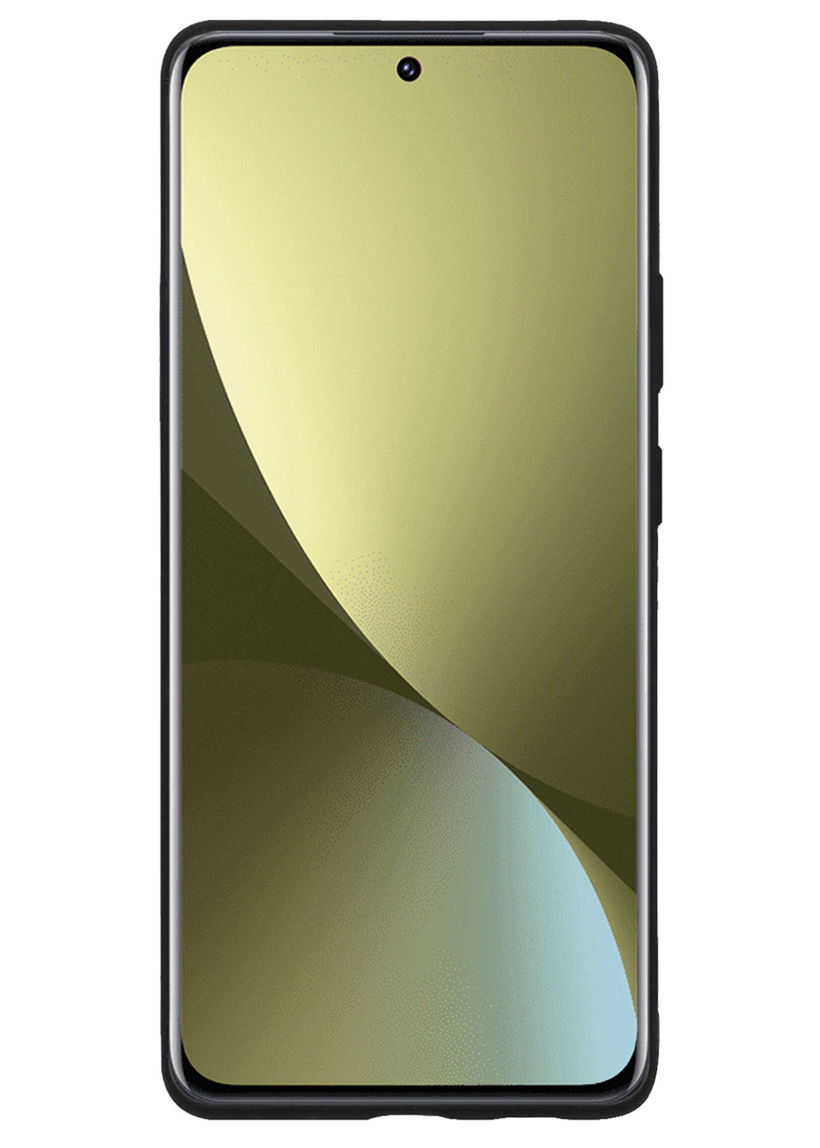 LUQ Hoesje Geschikt voor Xiaomi 12X Hoesje Siliconen Case Met Screenprotector - Hoes Geschikt voor Xiaomi 12X Hoes Siliconen - Zwart