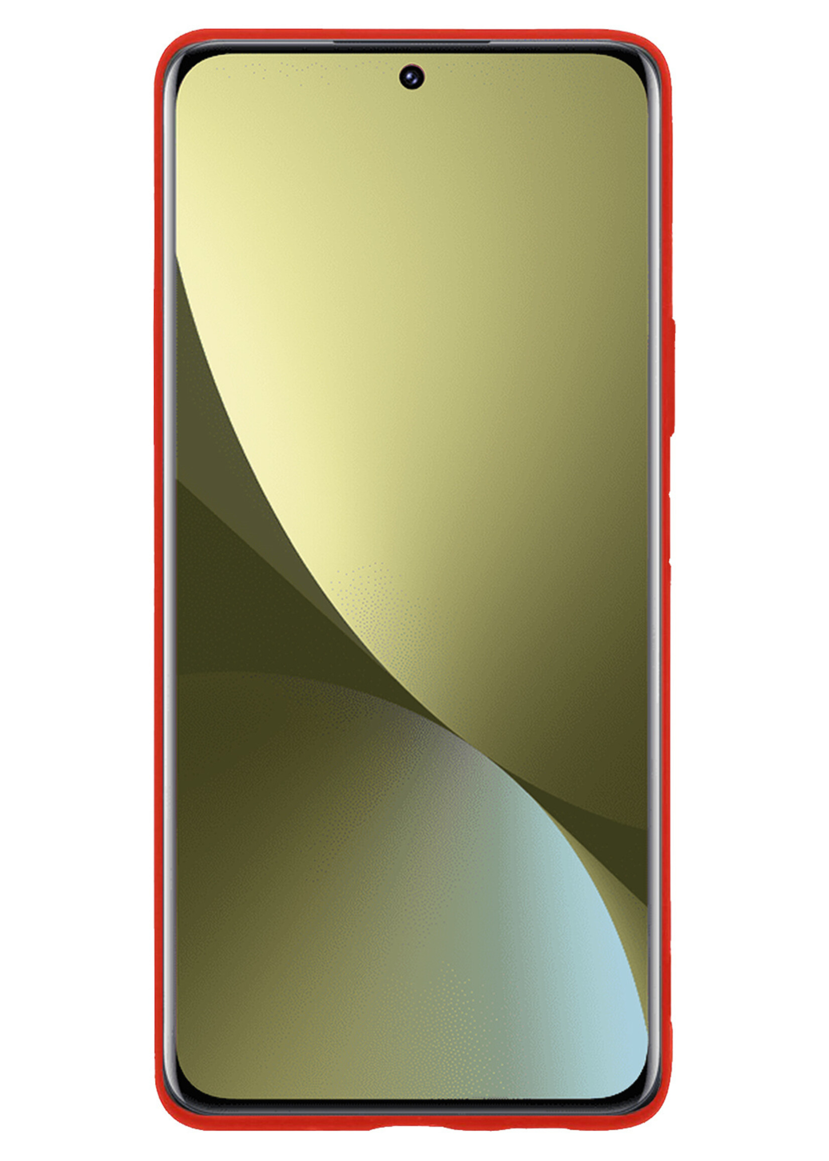 LUQ Hoesje Geschikt voor Xiaomi 12X Hoesje Siliconen Case Met 2x Screenprotector - Hoes Geschikt voor Xiaomi 12X Hoes Siliconen - Rood