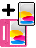 LUQ LUQ iPad 2022 Kinderhoes Met Screenprotector - Roze