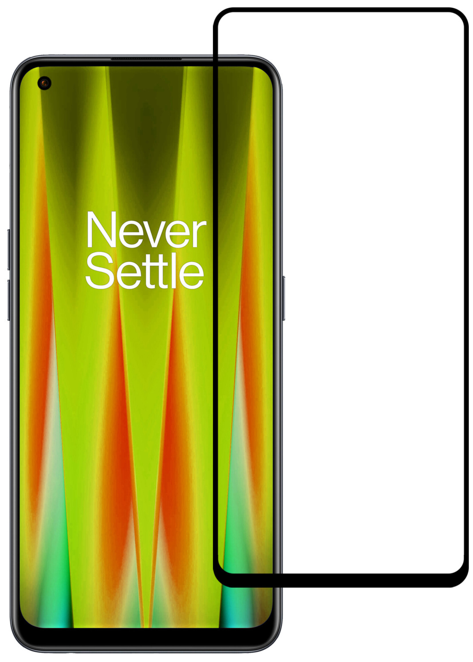 LUQ Screenprotector Geschikt voor OnePlus Nord CE 2 Lite Screenprotector Glas Full Cover - Screenprotector Geschikt voor OnePlus Nord CE 2 Lite Screenprotector Full Cover