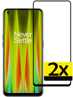 LUQ LUQ OnePlus Nord CE 2 Lite Screenprotector Glas Full Cover - 2 PACK