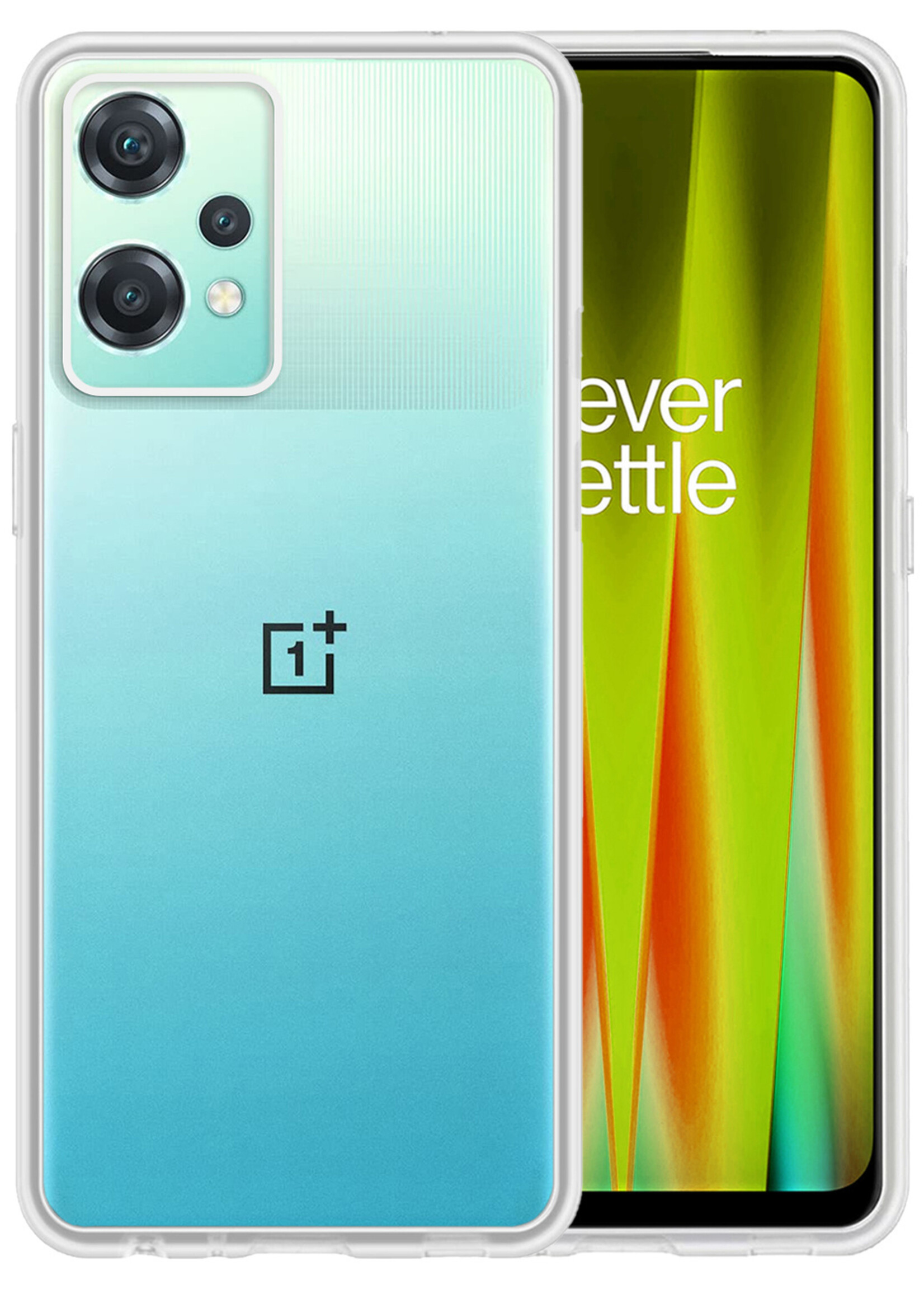 LUQ Hoesje Geschikt voor OnePlus Nord CE 2 Lite Hoesje Siliconen Case - Hoes Geschikt voor OnePlus Nord CE 2 Lite Hoes Siliconen - Transparant