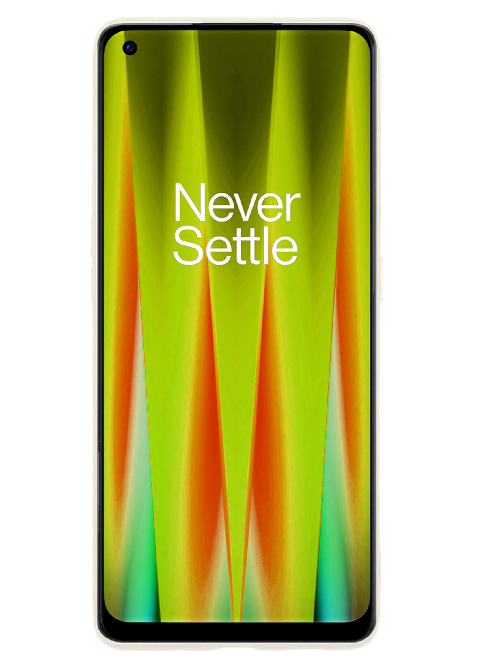 LUQ Hoesje Geschikt voor OnePlus Nord CE 2 Lite Hoesje Siliconen Case - Hoes Geschikt voor OnePlus Nord CE 2 Lite Hoes Siliconen - Wit