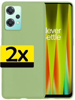 LUQ LUQ OnePlus Nord CE 2 Lite Hoesje Siliconen - Groen - 2 PACK
