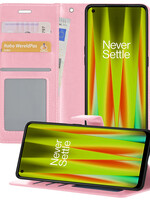 LUQ LUQ OnePlus Nord CE 2 Lite Hoesje Bookcase - Lichtroze