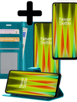 LUQ LUQ OnePlus Nord CE 2 Lite Hoesje Bookcase Turquoise Met Screenprotector