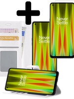 LUQ LUQ OnePlus Nord CE 2 Lite Hoesje Bookcase Wit Met Screenprotector