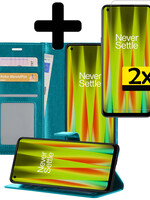 LUQ LUQ OnePlus Nord CE 2 Lite Hoesje Bookcase Turquoise Met 2x Screenprotector