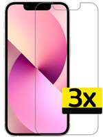 LUQ LUQ iPhone 13 Mini Screenprotector Glas - 3 PACK