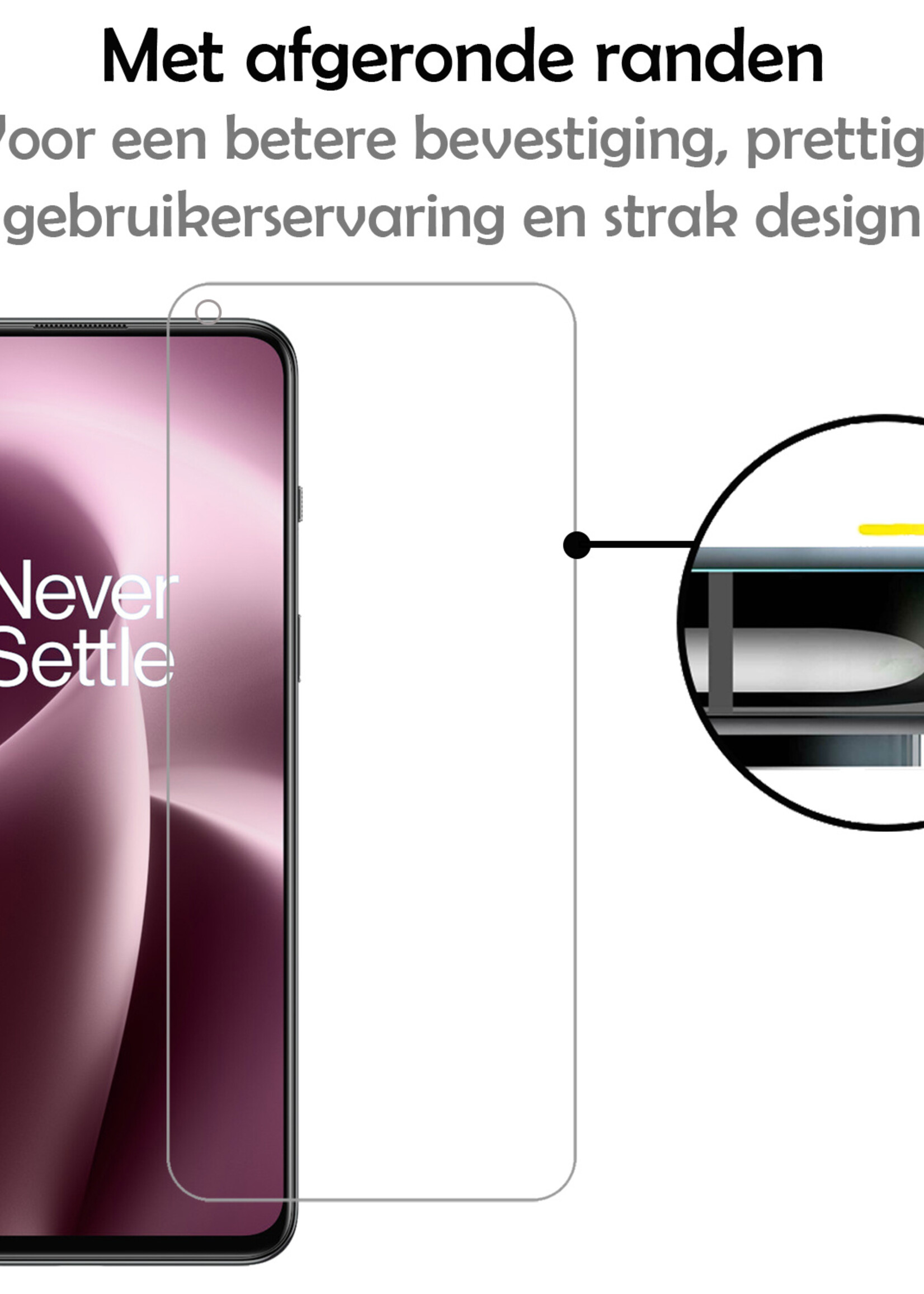 LUQ Screenprotector Geschikt voor OnePlus Nord 2T Screenprotector Beschermglas Gehard Glas - Screenprotector Geschikt voor OnePlus Nord 2T Screenprotector Glas - 3 Stuks