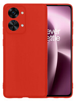 LUQ LUQ OnePlus Nord 2T Hoesje Siliconen - Rood