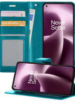 LUQ LUQ OnePlus Nord 2T Hoesje Bookcase - Turquoise