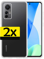 LUQ LUQ Xiaomi 12 Lite Hoesje Siliconen - Transparant - 2 PACK
